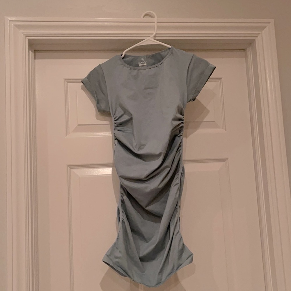 BLANQI brand light blue bodycon maternity dress, never worn. Excellent condition